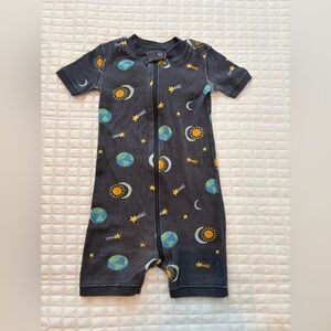 Hanna Andersson Cosmic Adventure Bodysuit - Black and Multicolor